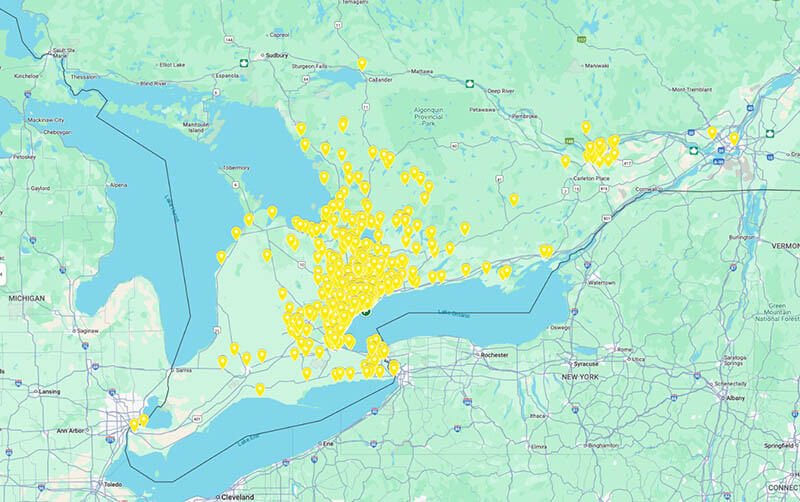 Rollerup Map