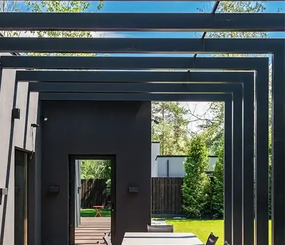 A Custom Aluminum Pergola